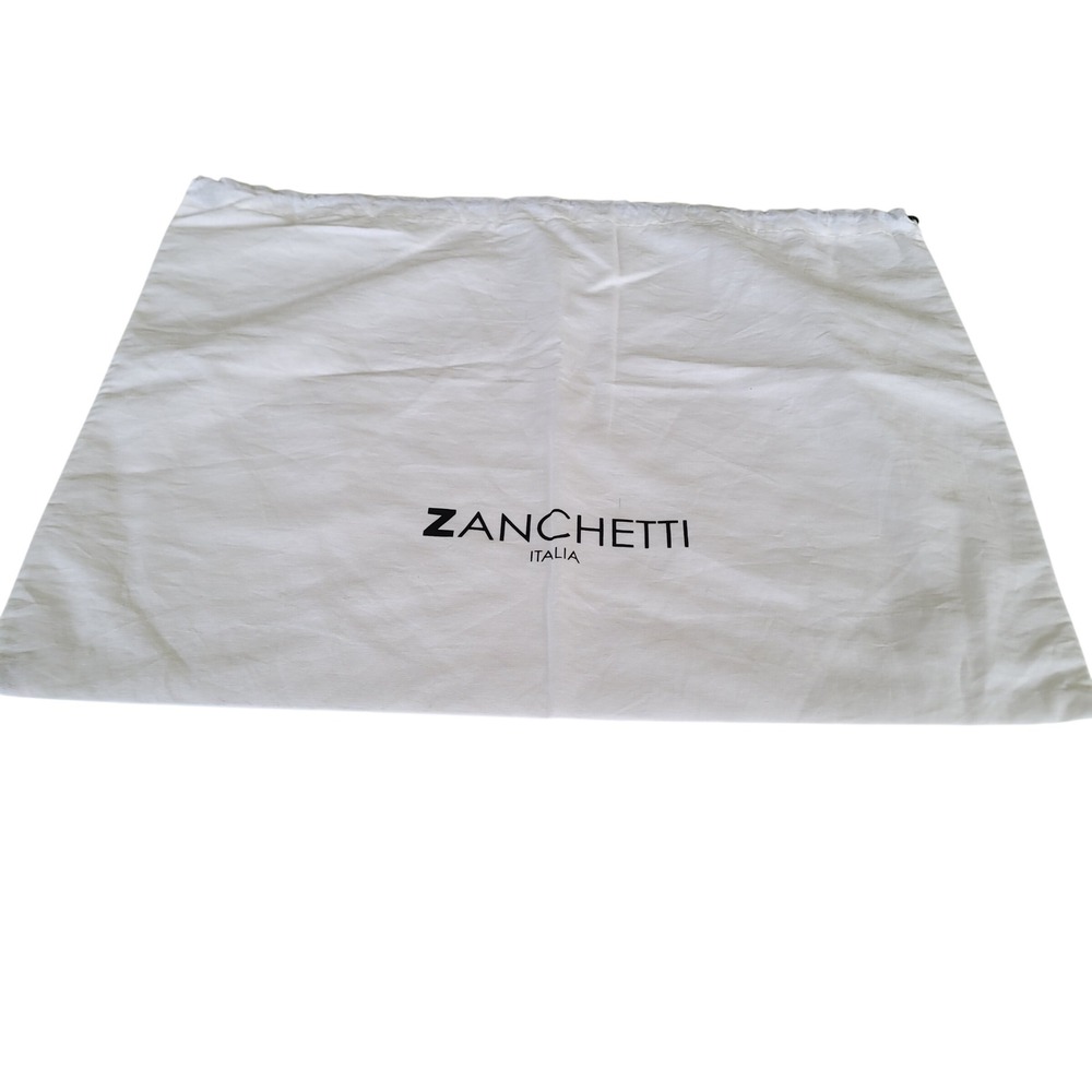 Zanchetti Italia Large White Cotton Drawstring Handbag Dust Bag 17x13 Replacemen